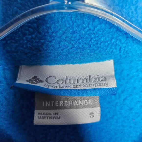 Columbia Sportswear Womens Interchange Fleece Jacket Outdoor Layer Winter Blue S - Picture 10 of 11